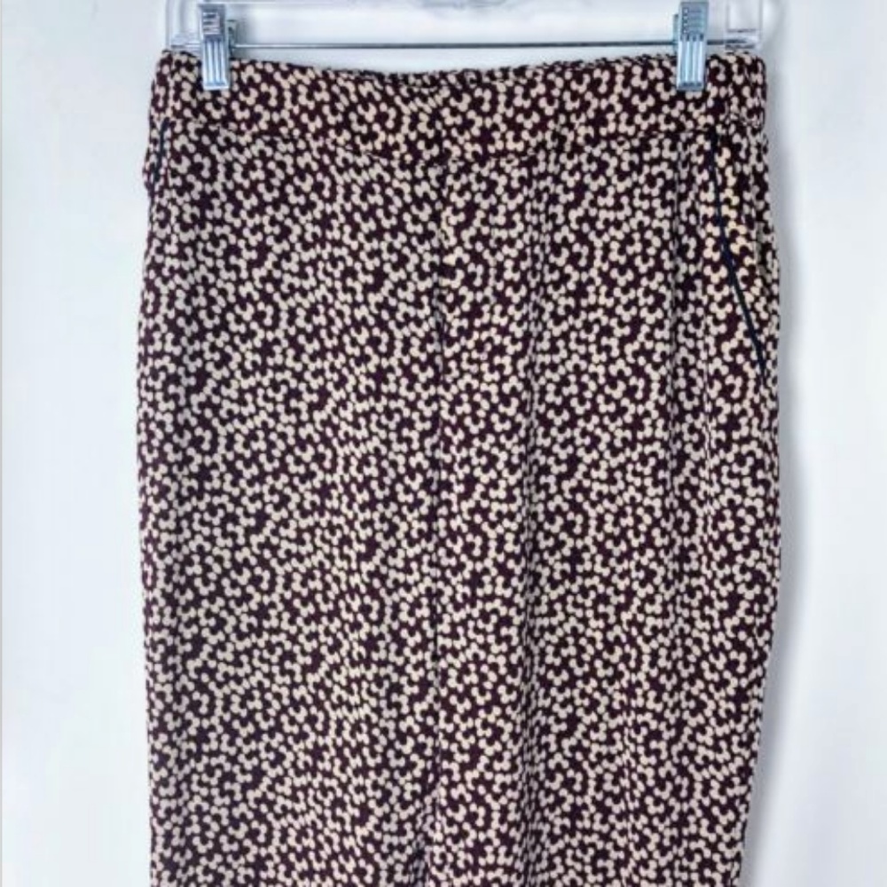 Piamita J.Crew Brigitte Silk Pants Floral Trousers - Picture 5 of 7